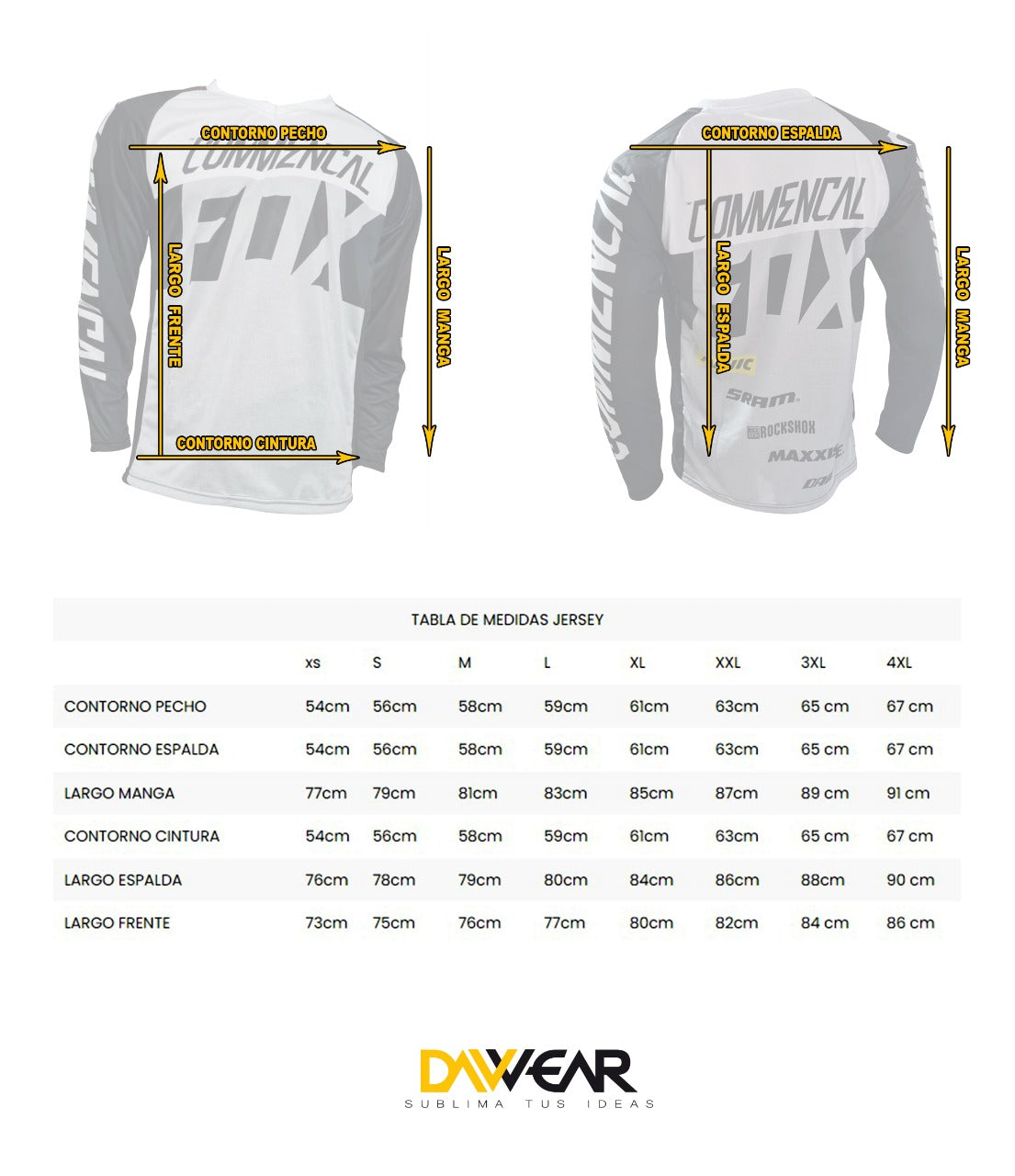 CONJUNTO FOX RIDER MTB