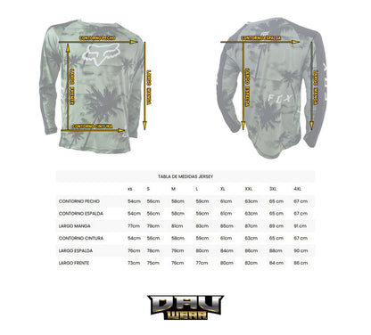 CONJUNTO FOX WHITE BLACK PRO RIDER